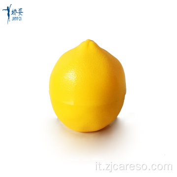 Barattolo di crema per bambini a forma di limone a forma di frutta